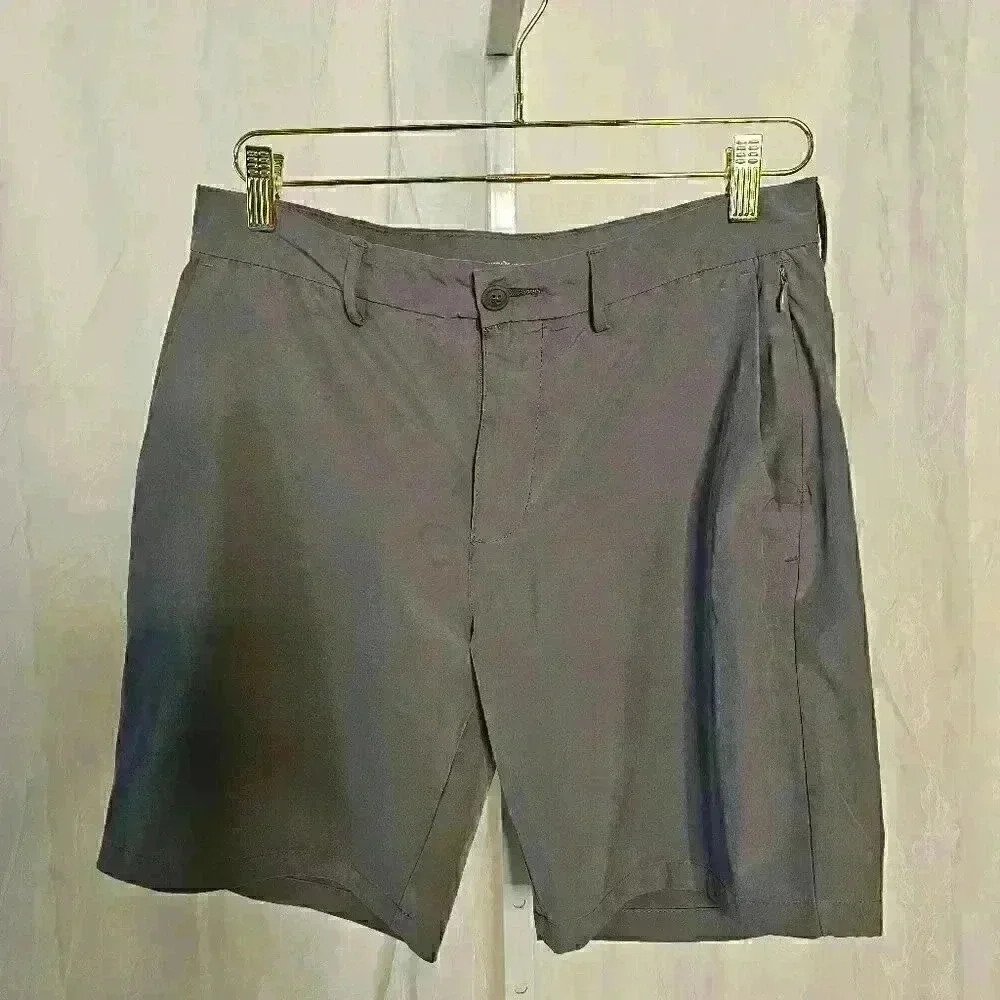 Old Navy Men's Gray Active Stretch Tech 30" Go-Dry Cool Shorts